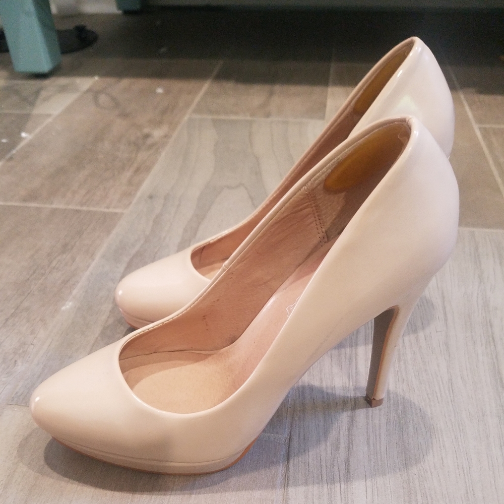 Aldo Blush Patent Pumps